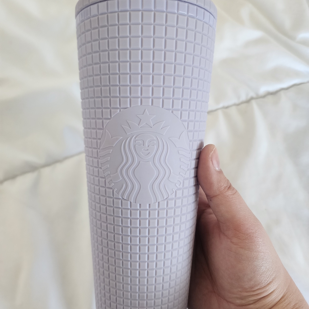 Starbucks Lavender Grid Matte Tumbler